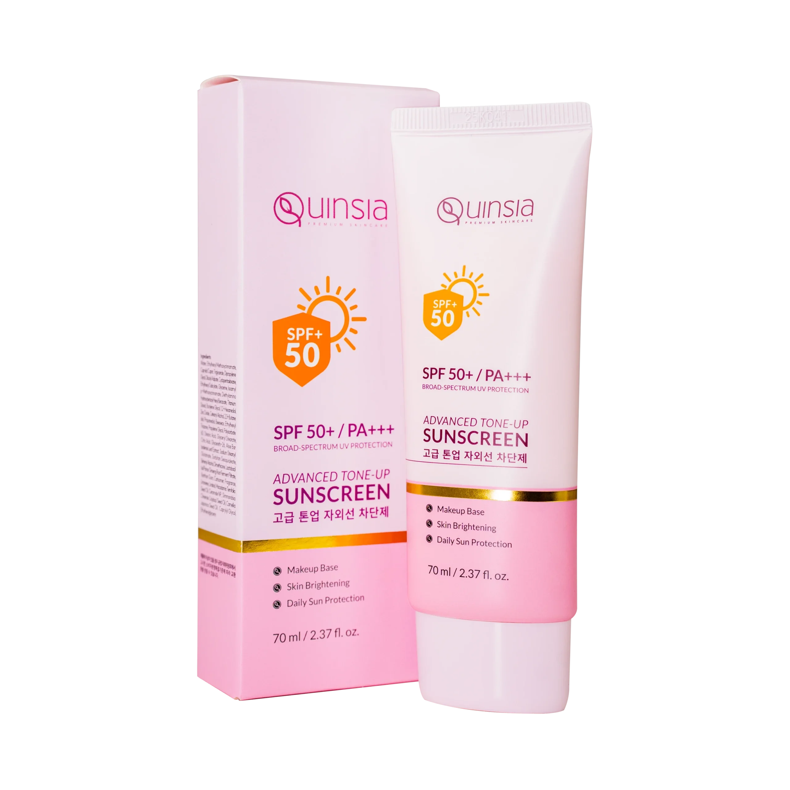 Quinsia SPF 50/ PA+++ Advance Tone-Up Sunscreen